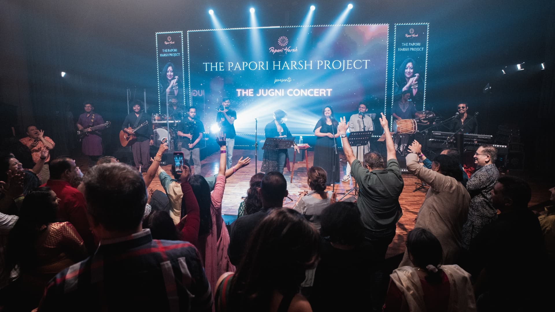 The audience on their feet at The Jugni Concert
