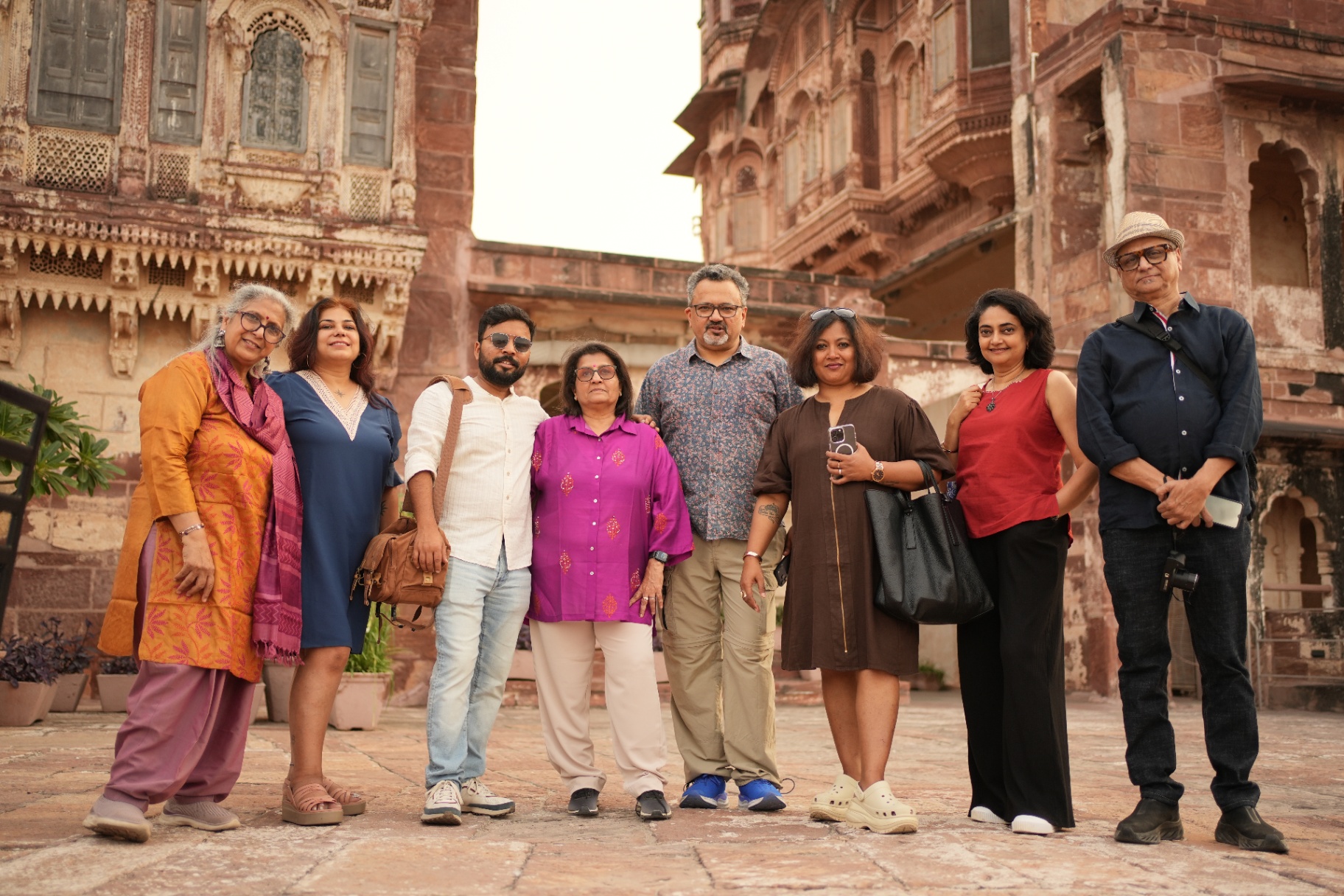 The retreat community at Mehrangarh