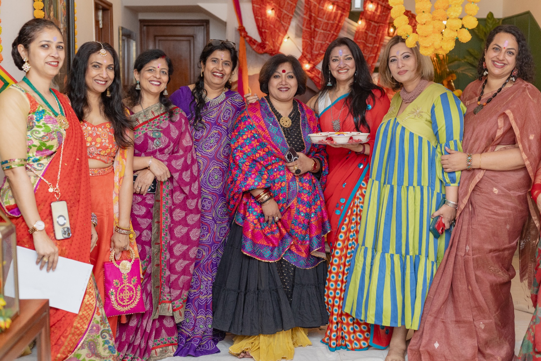 Festive gathering — colours of community