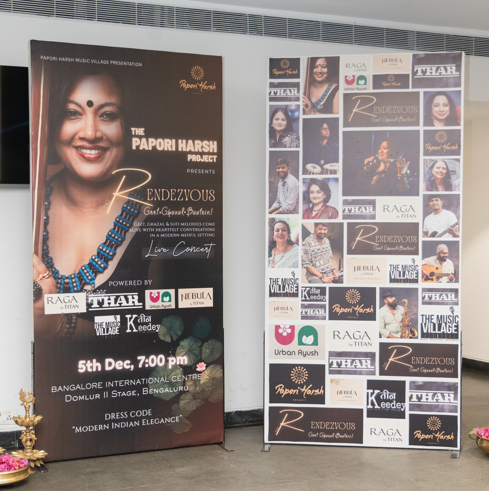 The Rendezvous concert standee at Bangalore International Centre